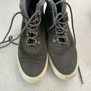 Converse Grey Suede Booties